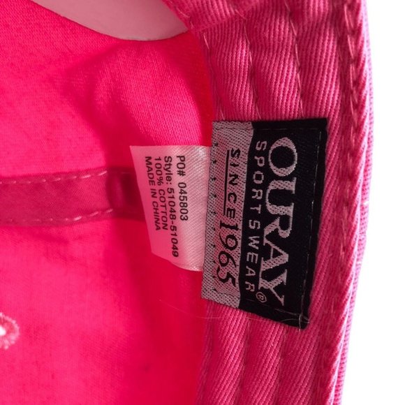 NCAA Michigan State Spartans Hat Cap Ouray Pink Small Fit Hook & Loop - Picture 5 of 5